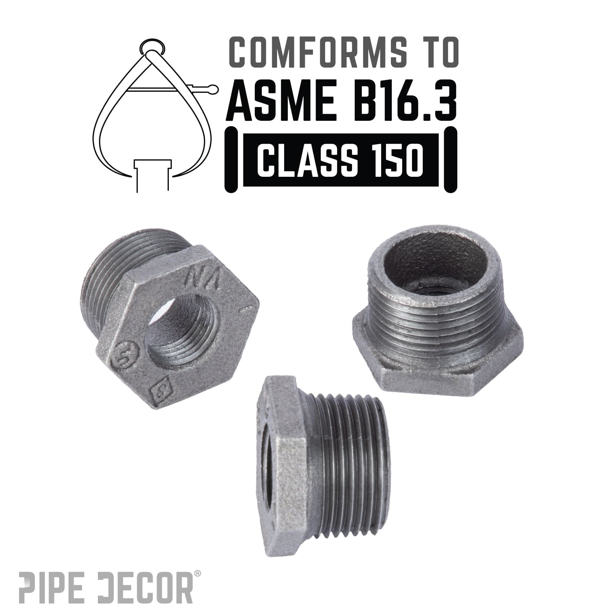 1 1/2 in. x 1 in. Black Bushing
