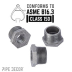 1 in. x 1/4 in. Black Bushing