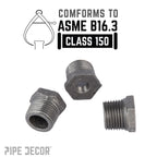 1/2 in. x 1/8 in. Black Bushing