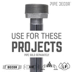 1/2 in. x 1/8 in. Black Bushing