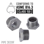 2 in. x 1 1/2 in. Black Bushing