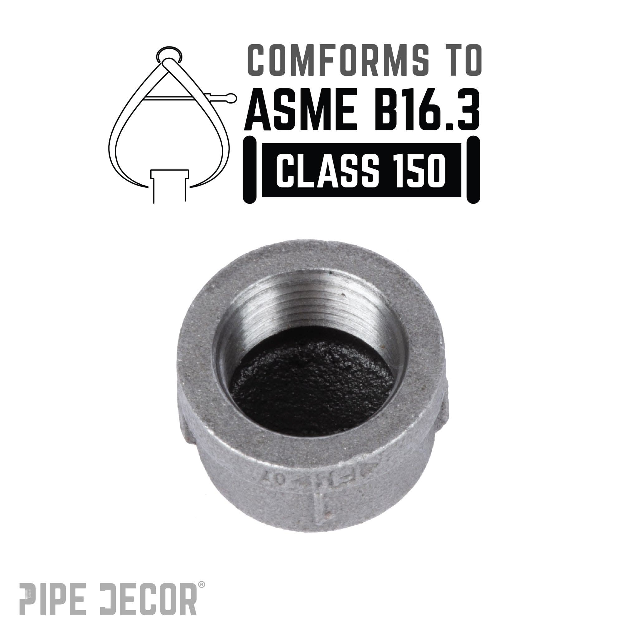 1 in. Black Cap