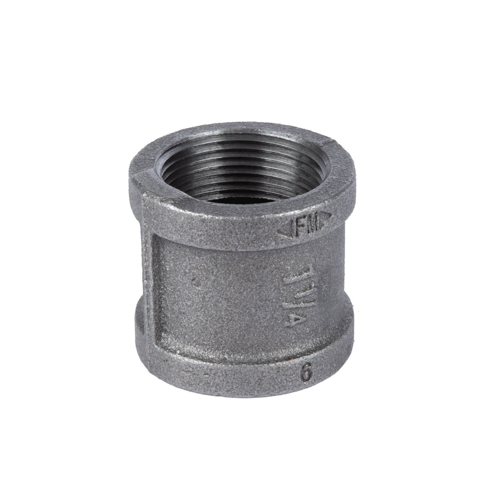 1 1/4 in. Black Coupling