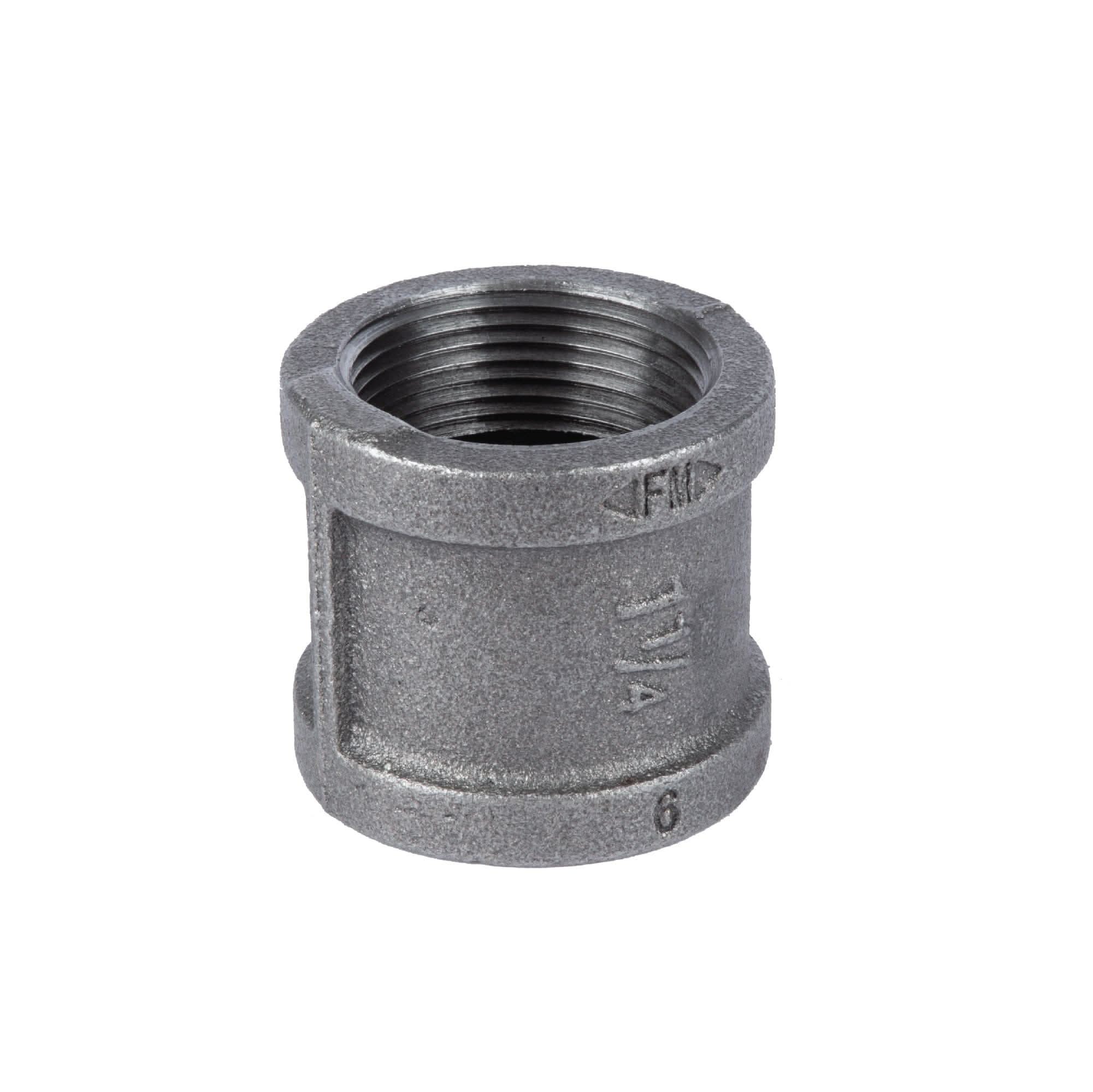 1 1/4 in. Black Coupling
