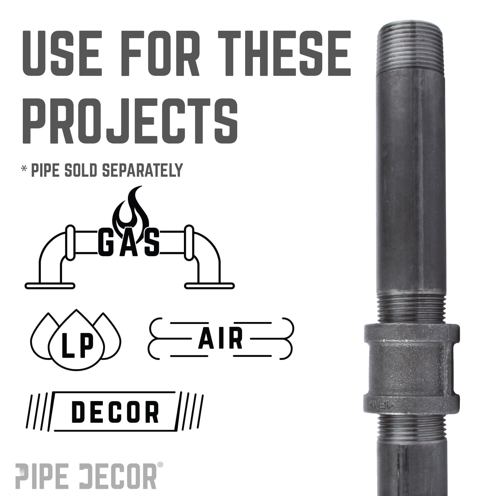 1 1/4 in. Black Coupling