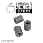 1/4 in. Black Coupling