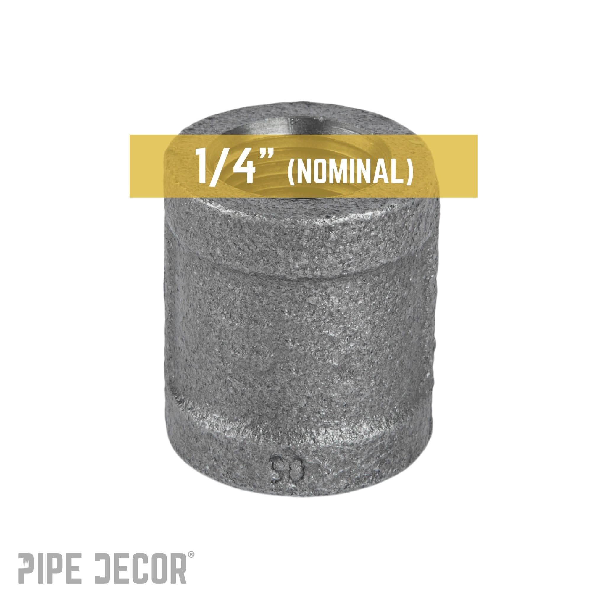 1/4 in. Black Coupling