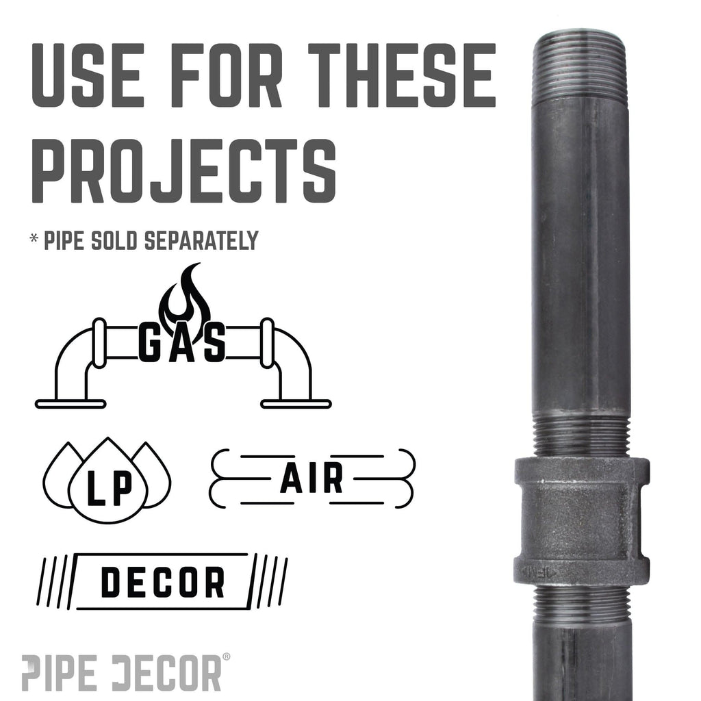 1/4 in. Black Coupling