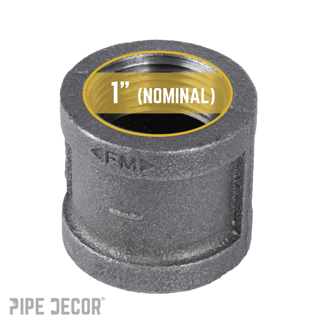 1 in. Black Coupling
