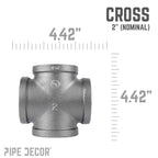 2 in. Black Cross