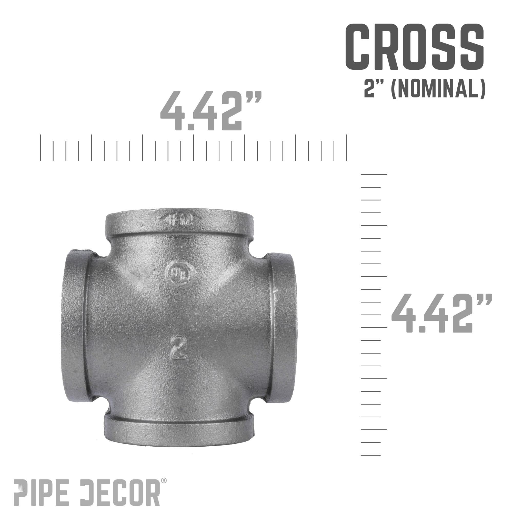 2 in. Black Cross
