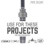 1 in. x 1/2 in. Black Reducing Coupling