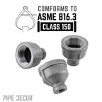 2 in. x 1/2 in. Black Reducing Coupling