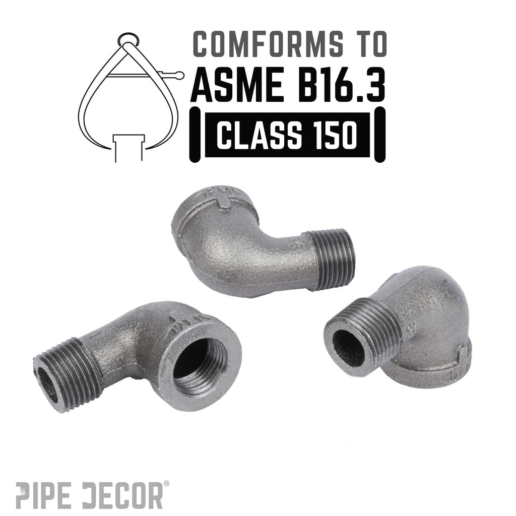 1/4 in. Black 90 Degree Street Elbow
