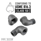 1 in. Black 90 Degree Street Elbow