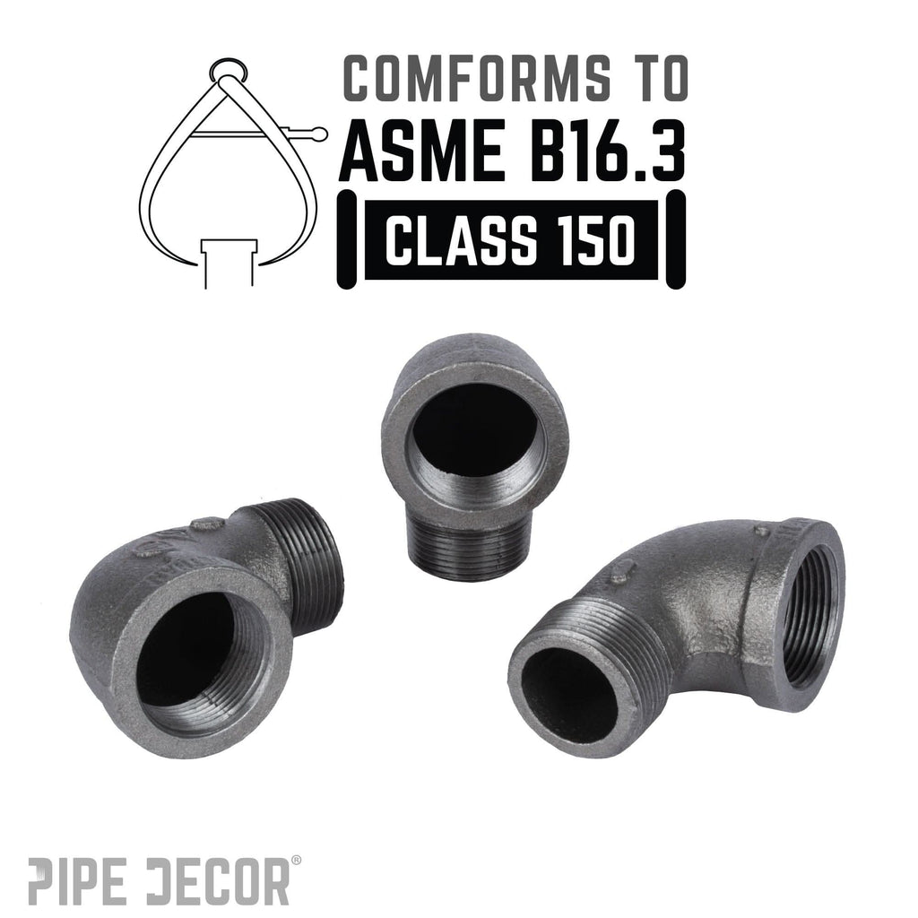 3/4 in. Black 90 Degree Street Elbow