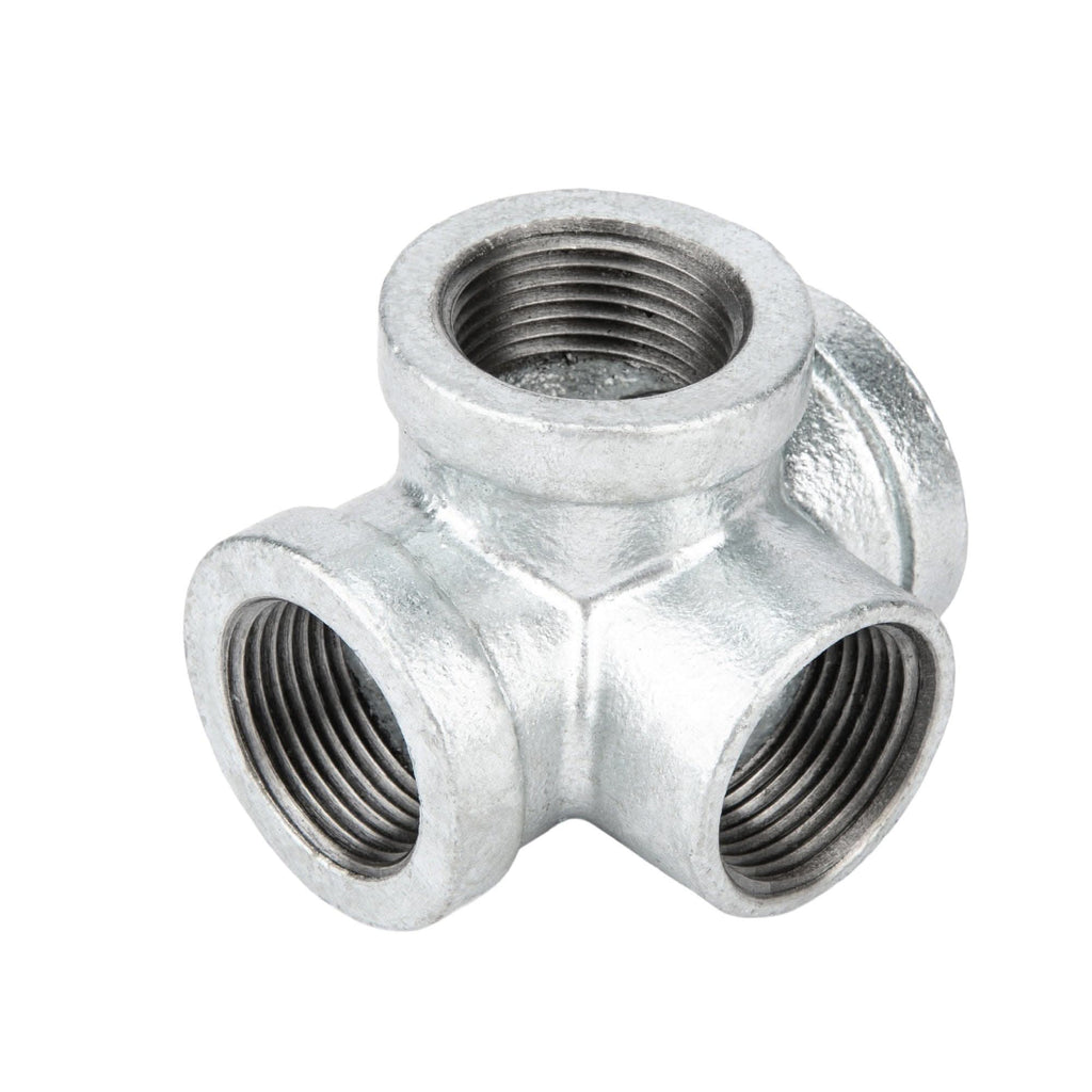 1 1/4 in. Galvanized Iron Side Outlet Tee
