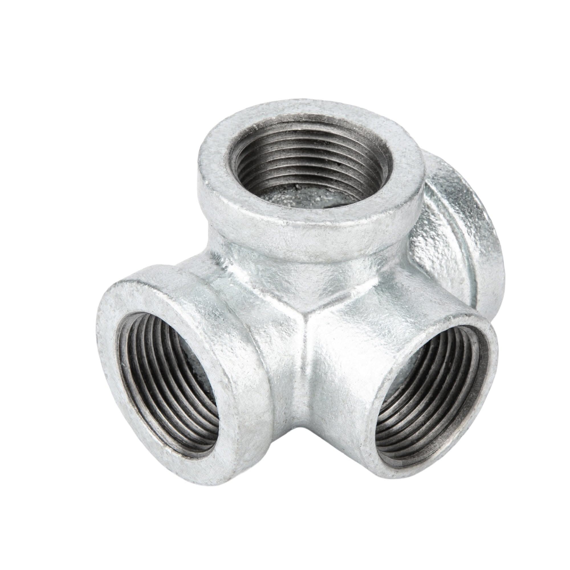 1 1/4 in. Galvanized Iron Side Outlet Tee