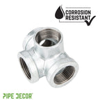 1 1/4 in. Galvanized Iron Side Outlet Tee