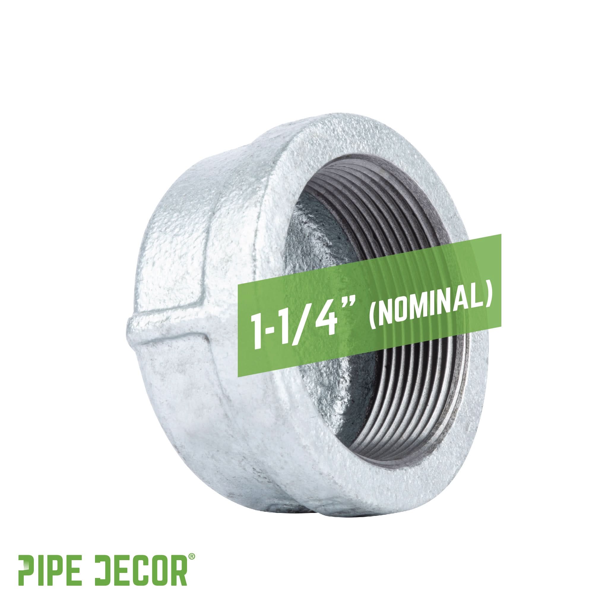 1 1/4 in. Galvanized Iron Cap