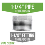 1 1/2 in. x 1 1/4 in. Galvanized Iron Bushing