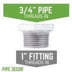 1 in. x 3/4 in. Galvanized Iron Bushing