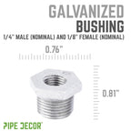 1/4 in. x  1/8 in. Galvanized Iron Bushing