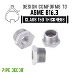 2 in. x 1 1/4 in. Galvanized Iron Bushing