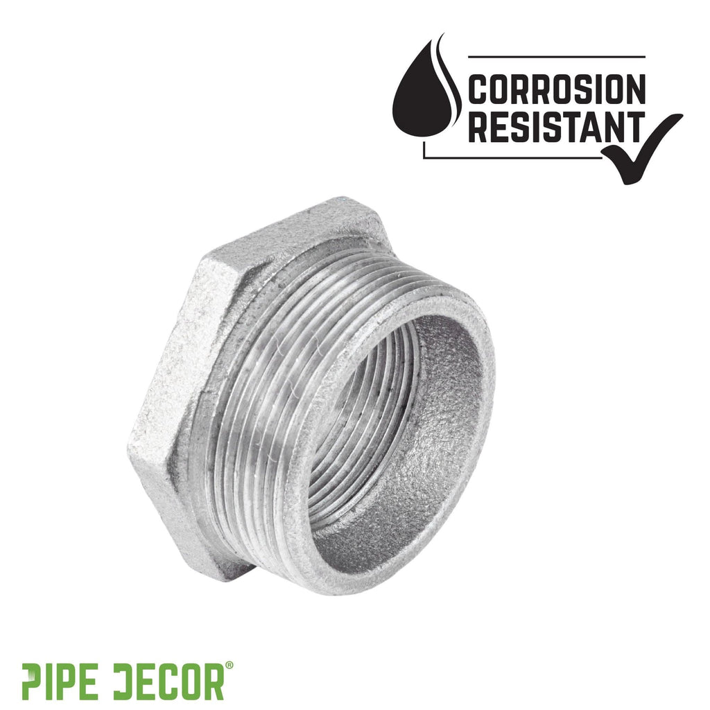 2 in. x 1 1/4 in. Galvanized Iron Bushing