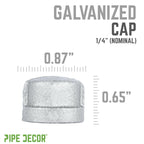 1/4 in. Galvanized Iron Cap