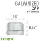 3/4 in. Galvanized Iron Cap