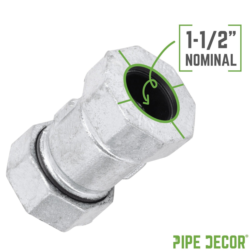 1 1/2 in. Galvanized Iron Compression Coupling