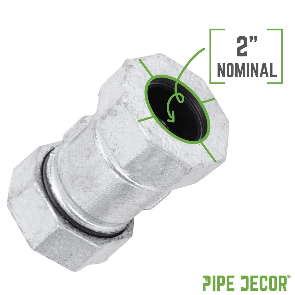 2 in. Galvanized Iron Compression Coupling