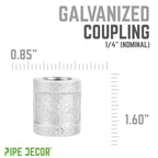 1/4 in. Galvanized Iron Coupling