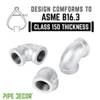 1/4 in. Galvanized Iron 90 Degree Elbow