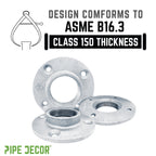 1 1/4 in.  Galvanized Iron Floor Flange