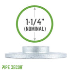 1 1/4 in.  Galvanized Iron Floor Flange