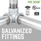 1 1/2 in. Galvanized Iron Locknut