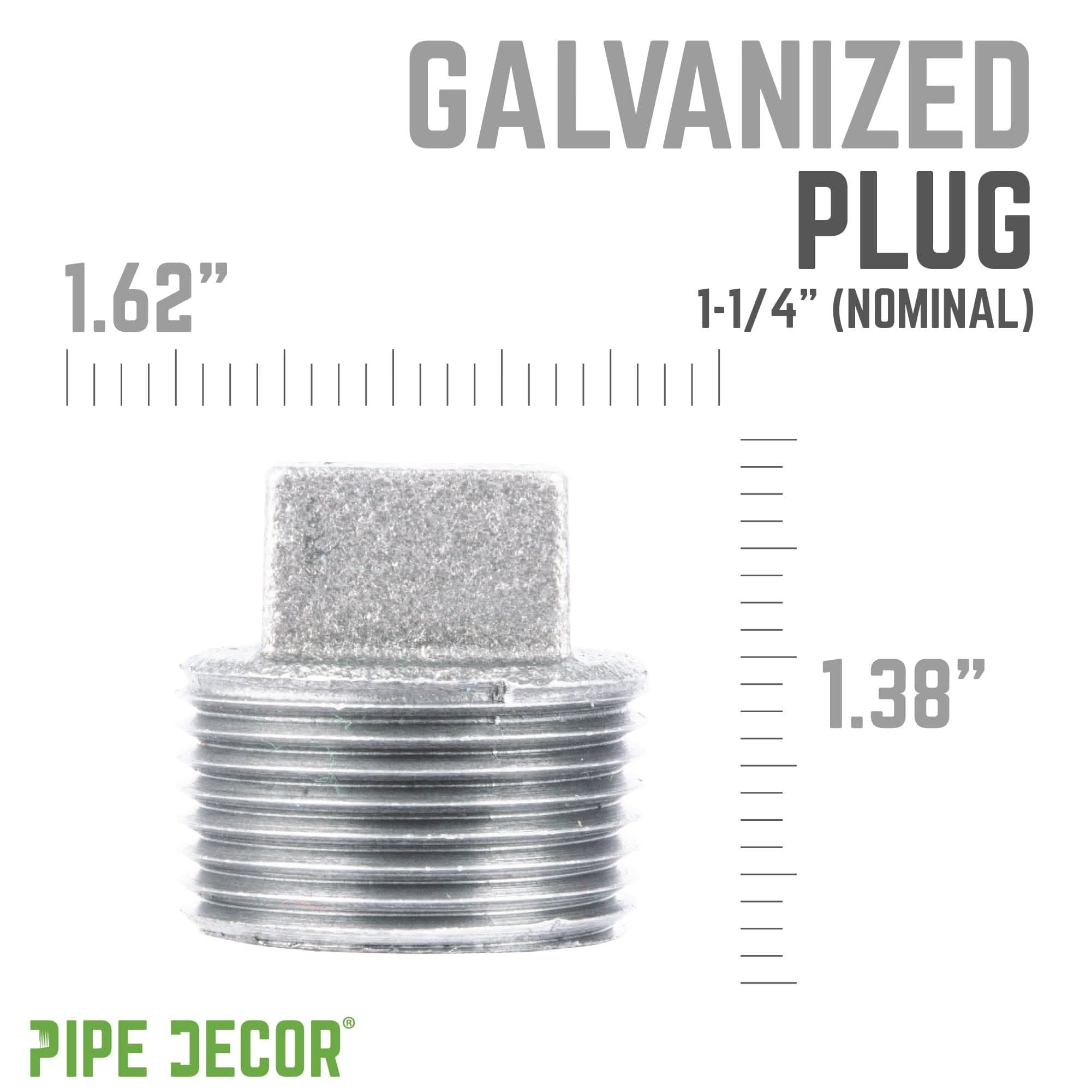 1 1/4 in. Galvanized Iron Plug