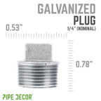1/4 in. Galvanized Iron Plug