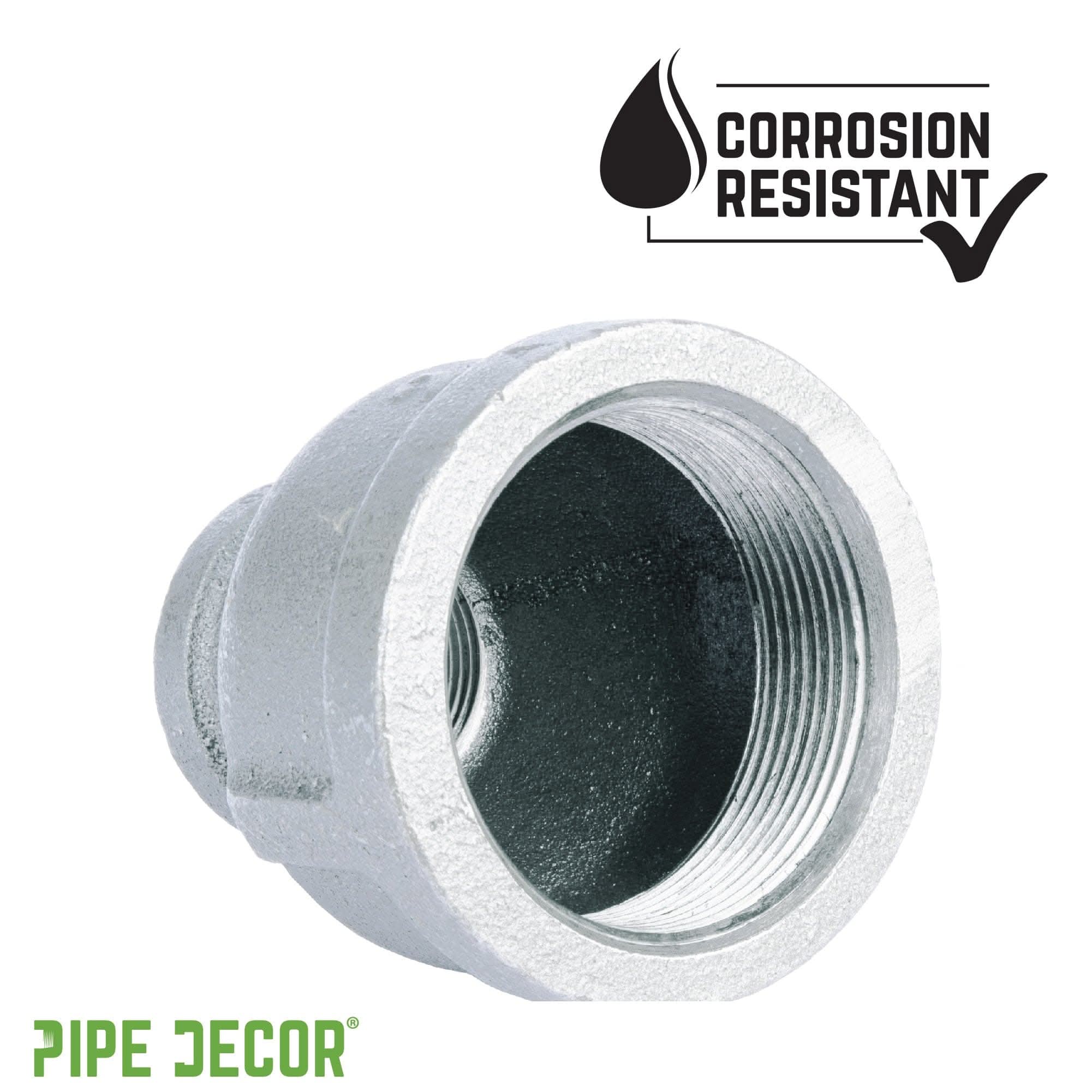2 in. x  1 in. Galvanized Iron Reducing Coupling