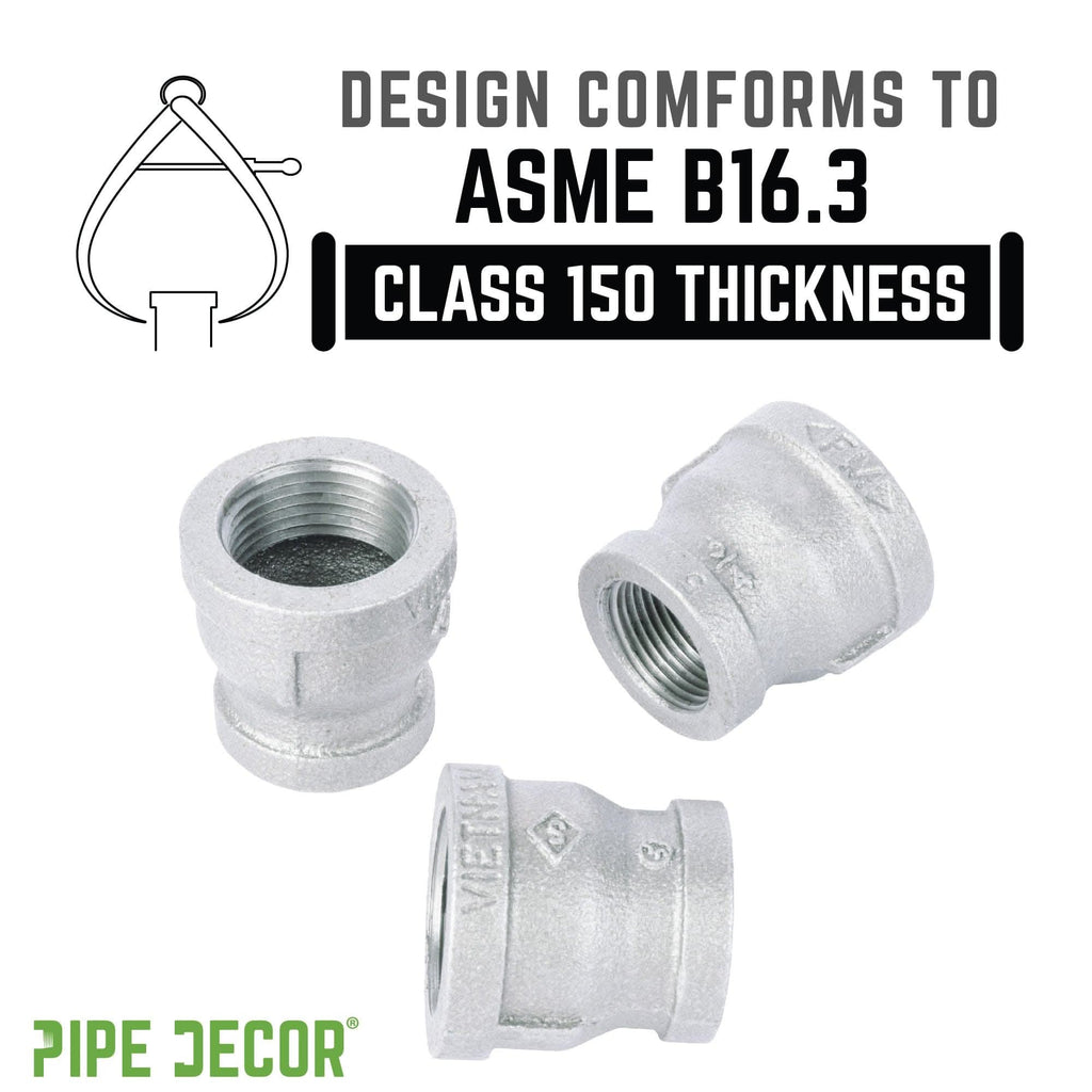 3/4 in. x 1/2 in. Galvanized Iron Reducing Coupling