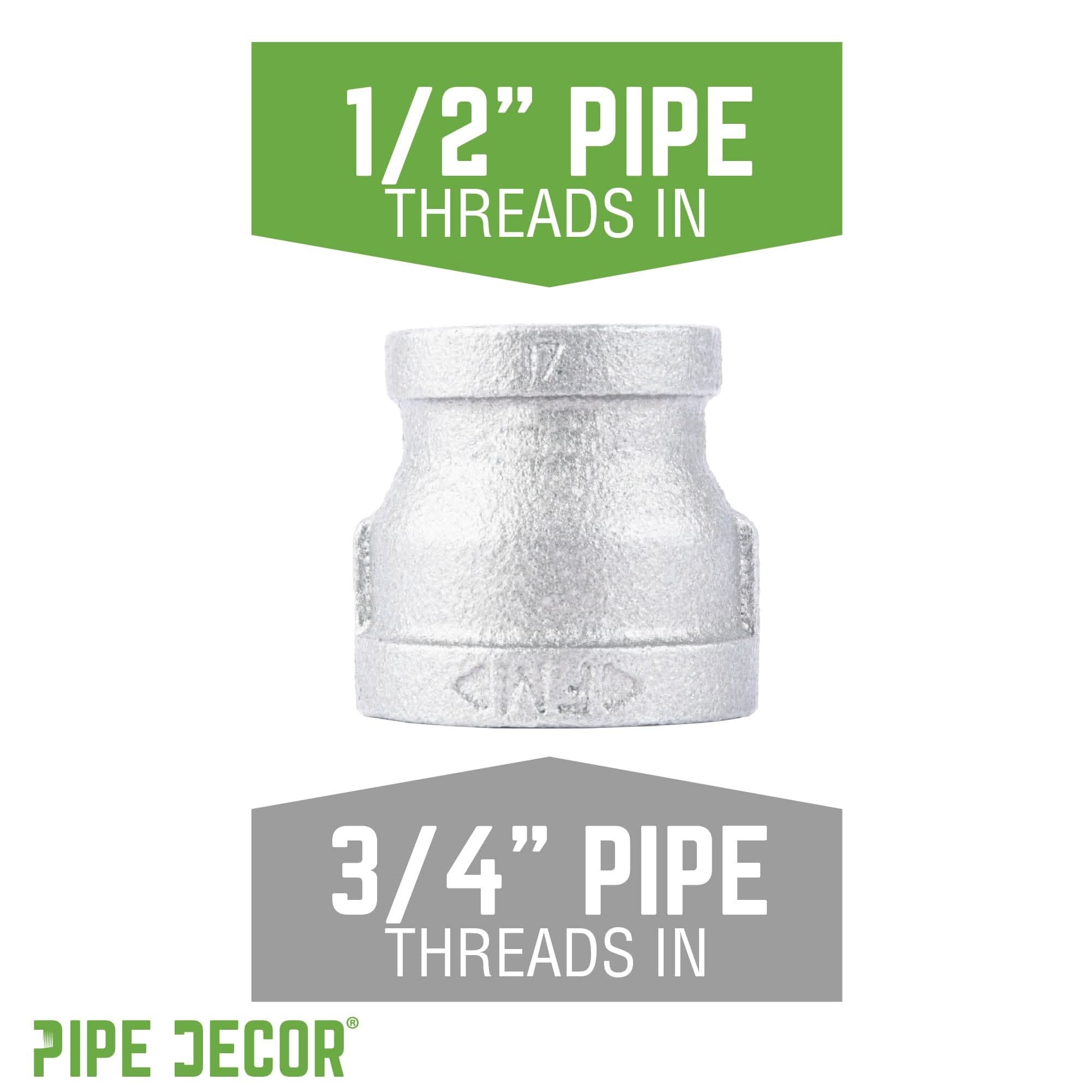 3/4 in. x 1/2 in. Galvanized Iron Reducing Coupling