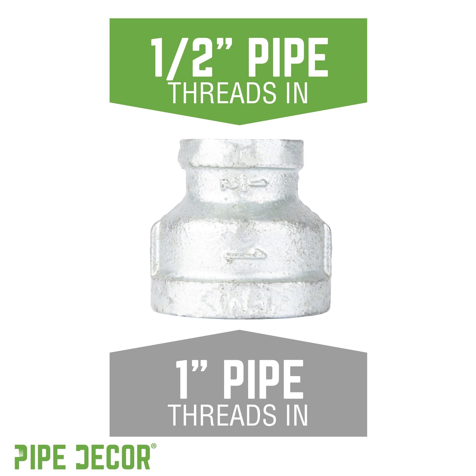 1 in. x 1/2 in. Galvanized Iron Reducing Coupling