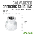 1/4 in. x 1/8 in. Galvanized Iron Reducing Coupling