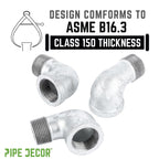 1 in. Galvanized Iron 90 Degree Street Elbow