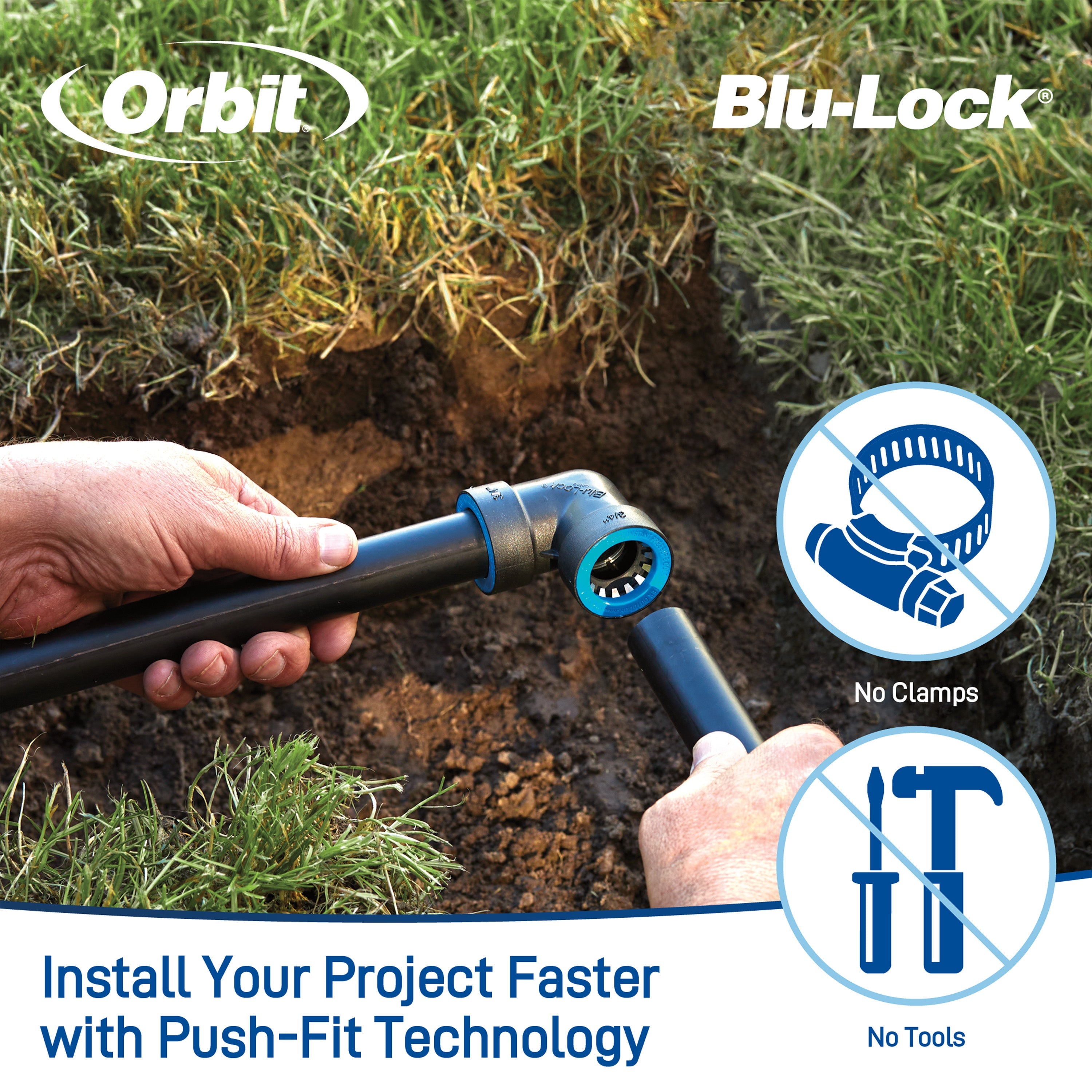 3/4" Blu-Lock x 1/2" FPT Reducing Tee 31372