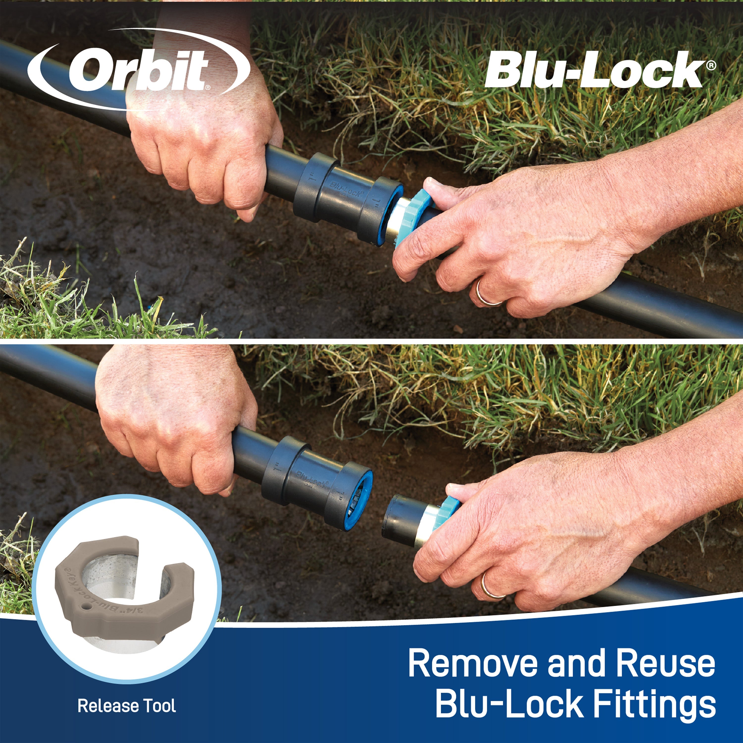 3/4" Blu-Lock x 3/4" MPT Adapter 31378