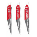 6 in x 6 TPI Reciprocating Saw Blade, 3 PK
