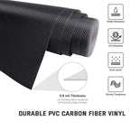 Yescom Black 3D Carbon Vinyl Wrap Roll (100', 50' Options)